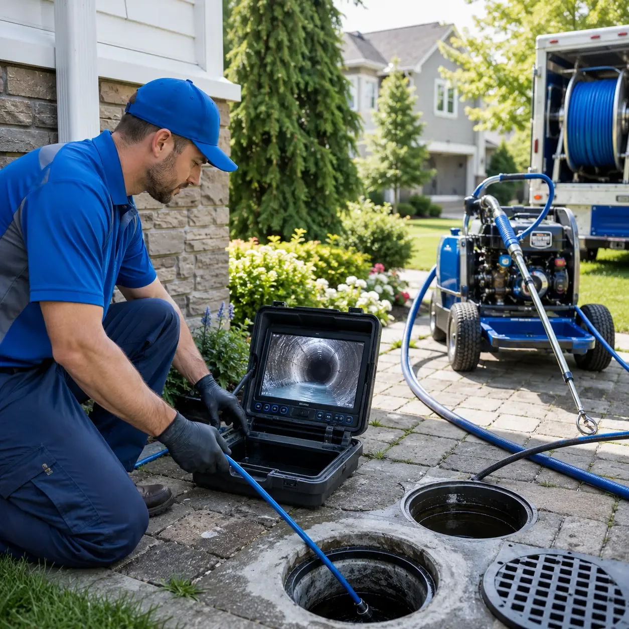 Outdoor drain cleaning professionals serving Markleville, IN