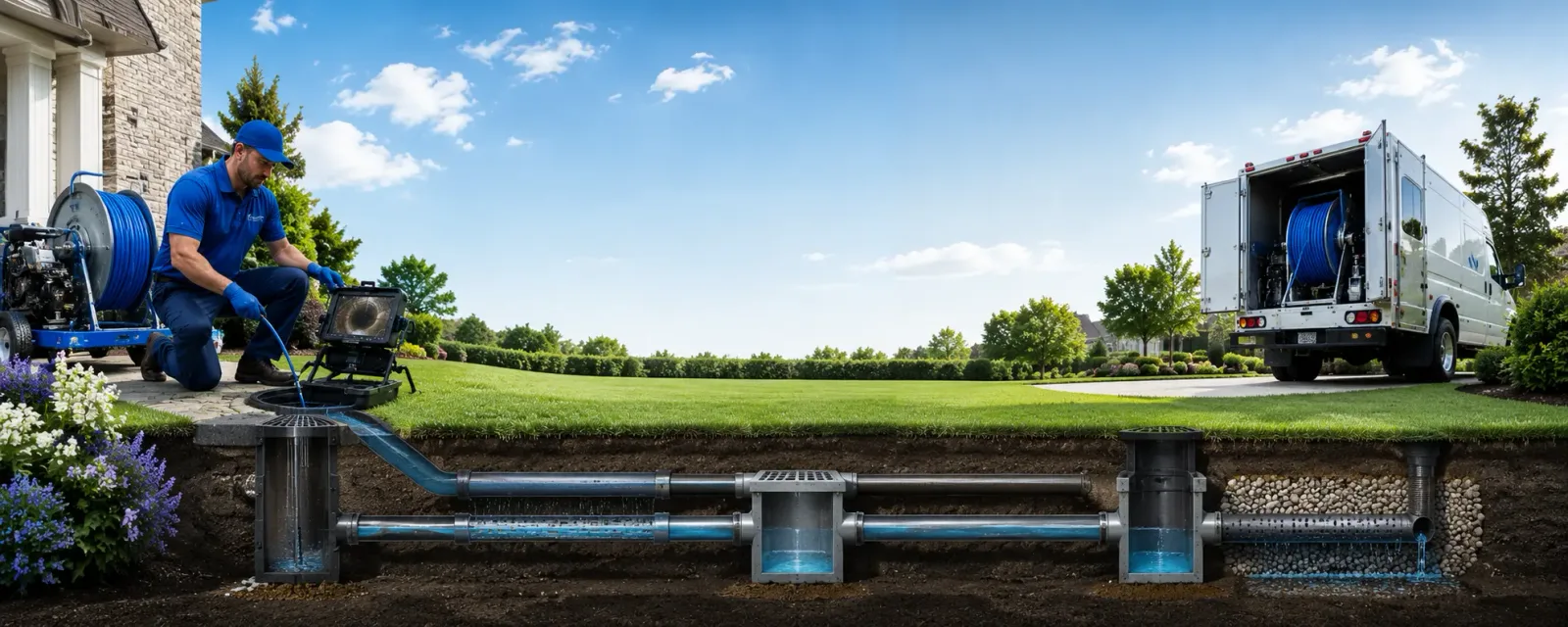 Outdoor drain cleaning information for Markleville, IN
