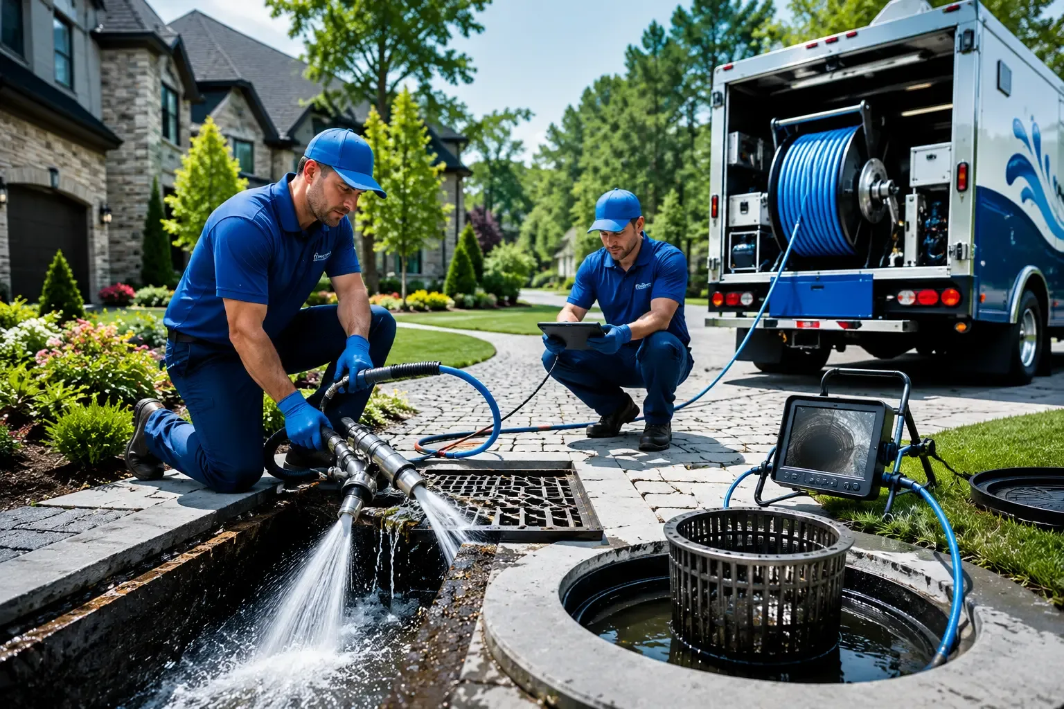 Local outdoor drain cleaning professionals in Markleville, IN