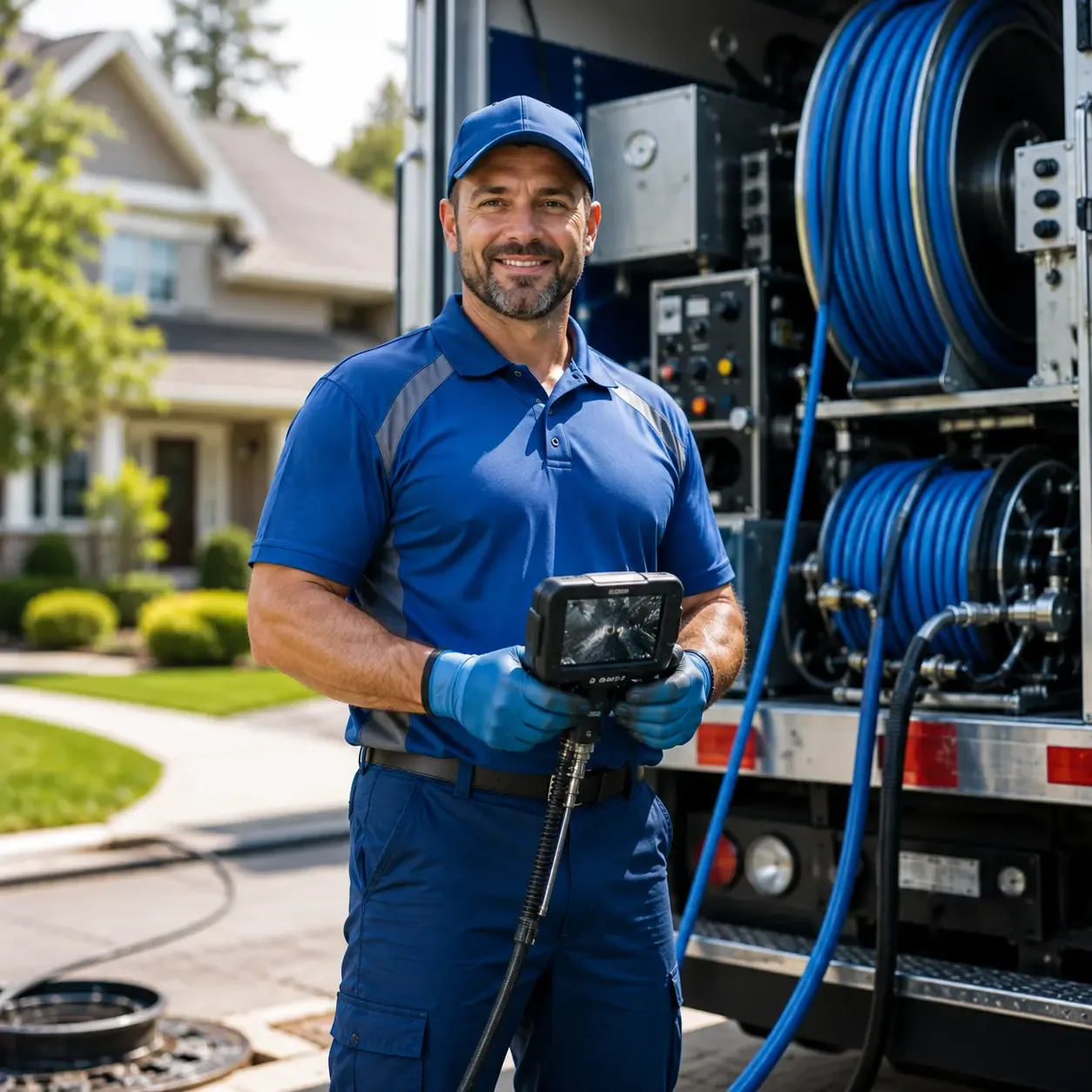 Local outdoor drain cleaning specialists in Markleville, IN